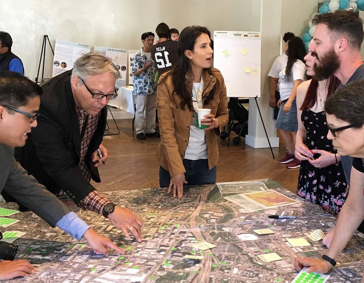 Students, residents and city leaders work together to vision their community.